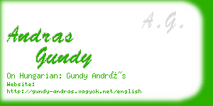 andras gundy business card